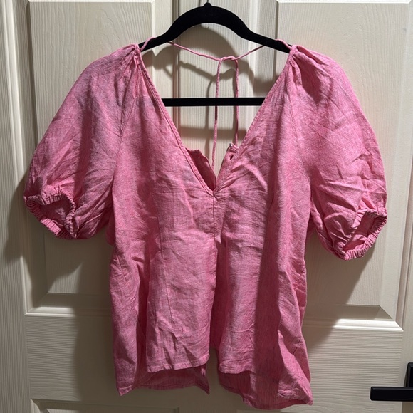 Jcrew linen rose blouse - Picture 1 of 2